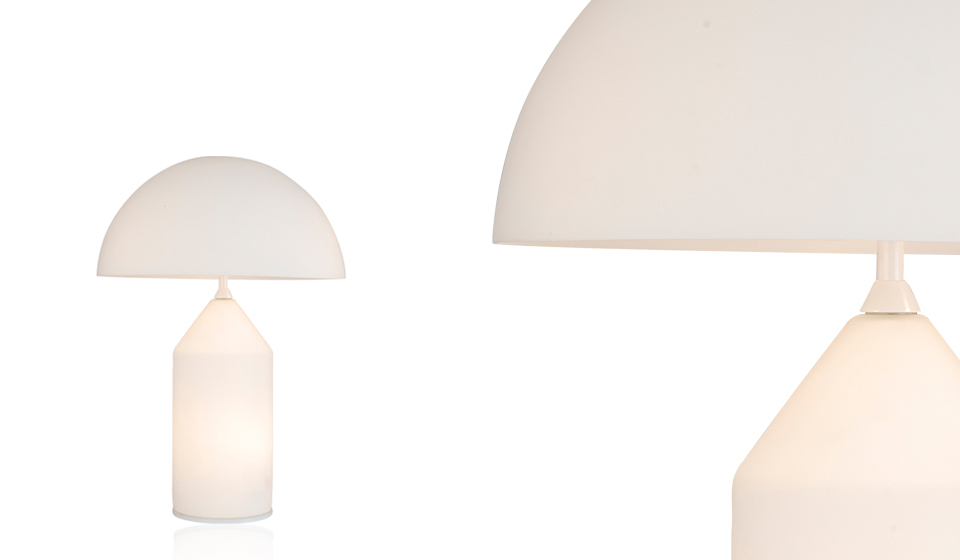 現代經典燈飾|臺燈|辦公家具|oluce Atollo Table lamp 蘑菇現代玻璃臺燈