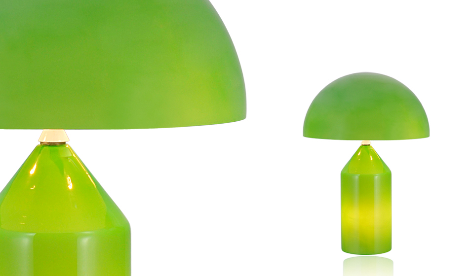 現代經典燈飾|臺燈|辦公家具|oluce Atollo Table lamp 蘑菇現代玻璃臺燈